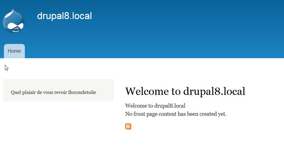 Affichage d'un bloc Drupal 8 personnalisé