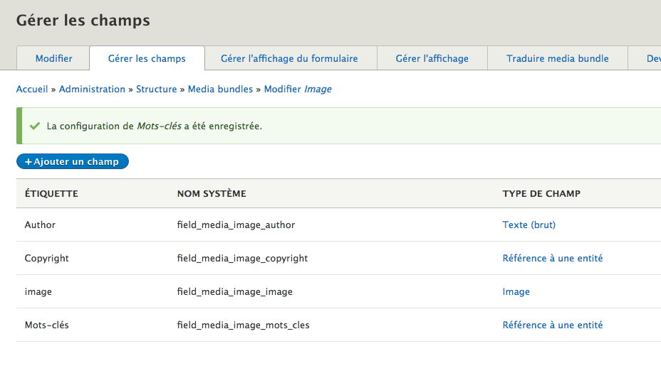 Ajout de champs sur le bundle media image