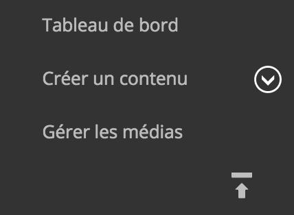 Navigation verticale avec toolbar